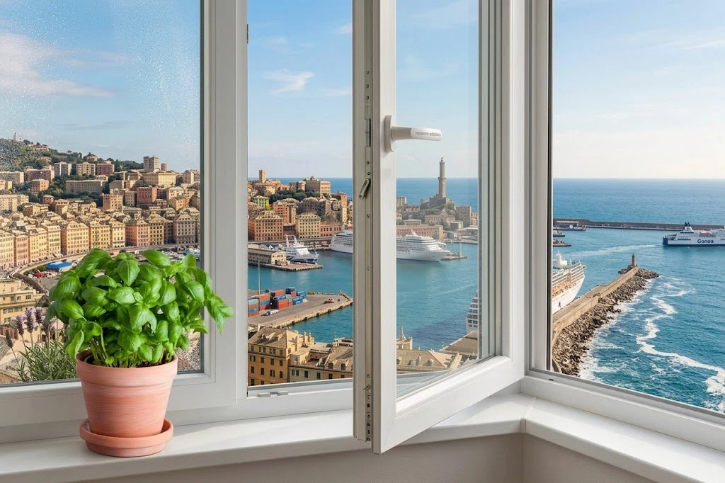 vendita di finestre in PVC a Genova  resistenti alla salsedine e al vento ad alto isolamento termico acustico